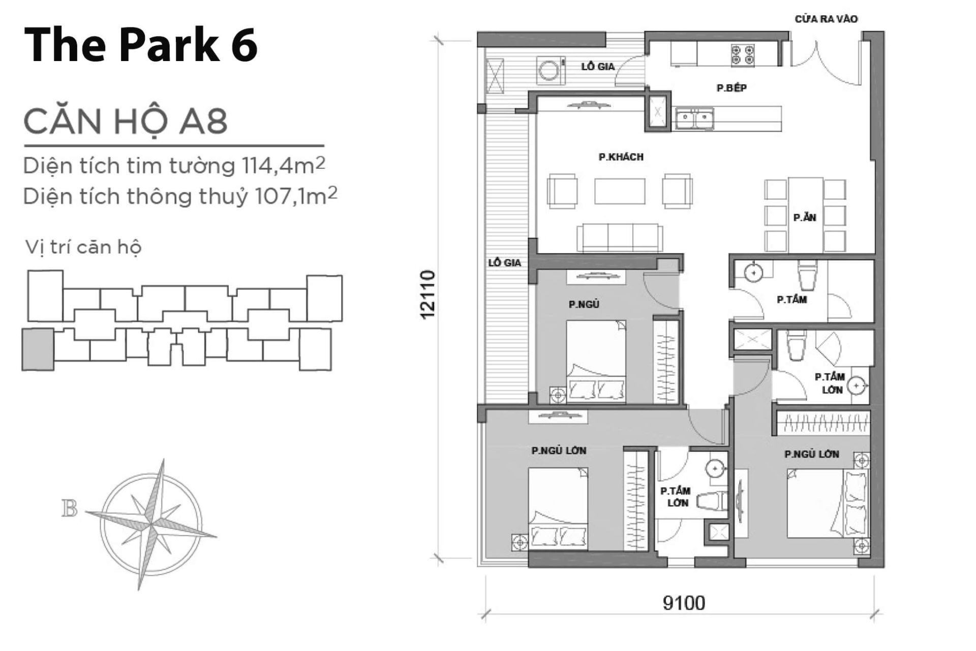 Thông tin Layout P6A-08