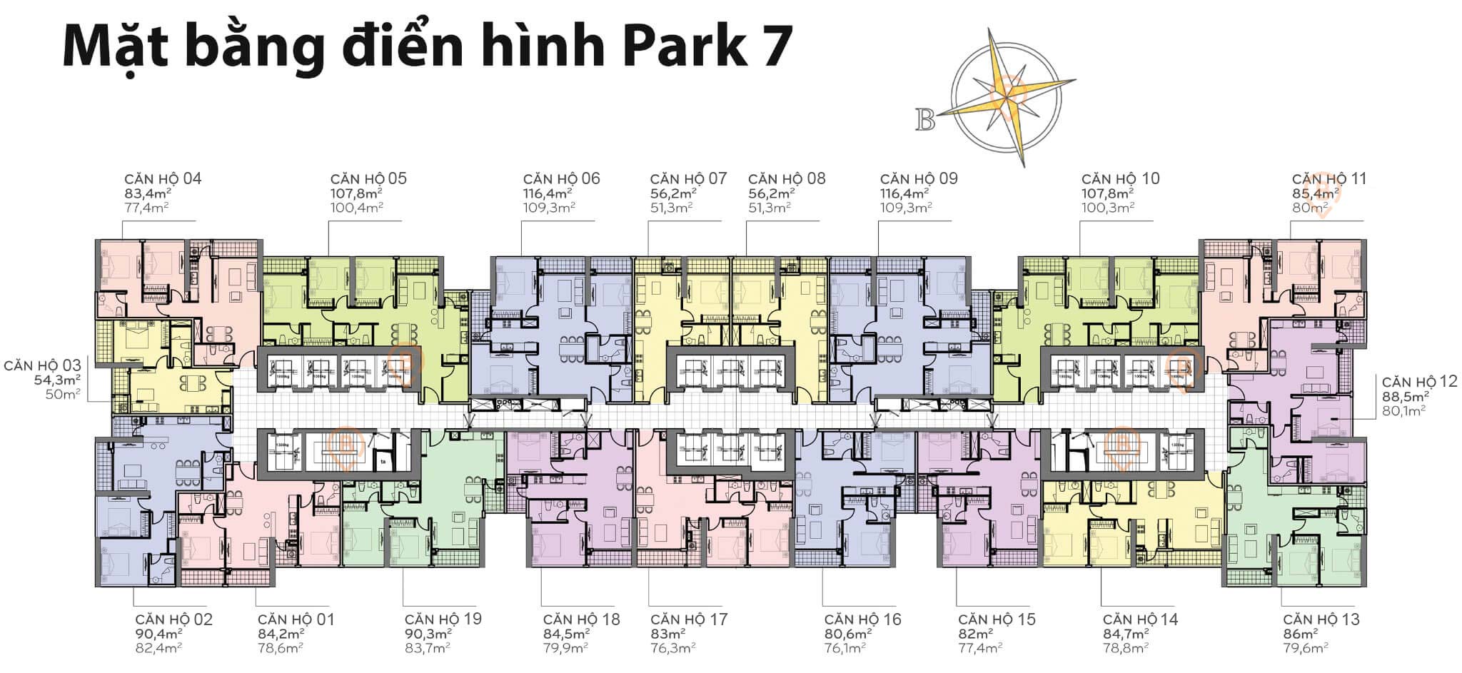 Layout Park 7 - Vinhomes Central Park