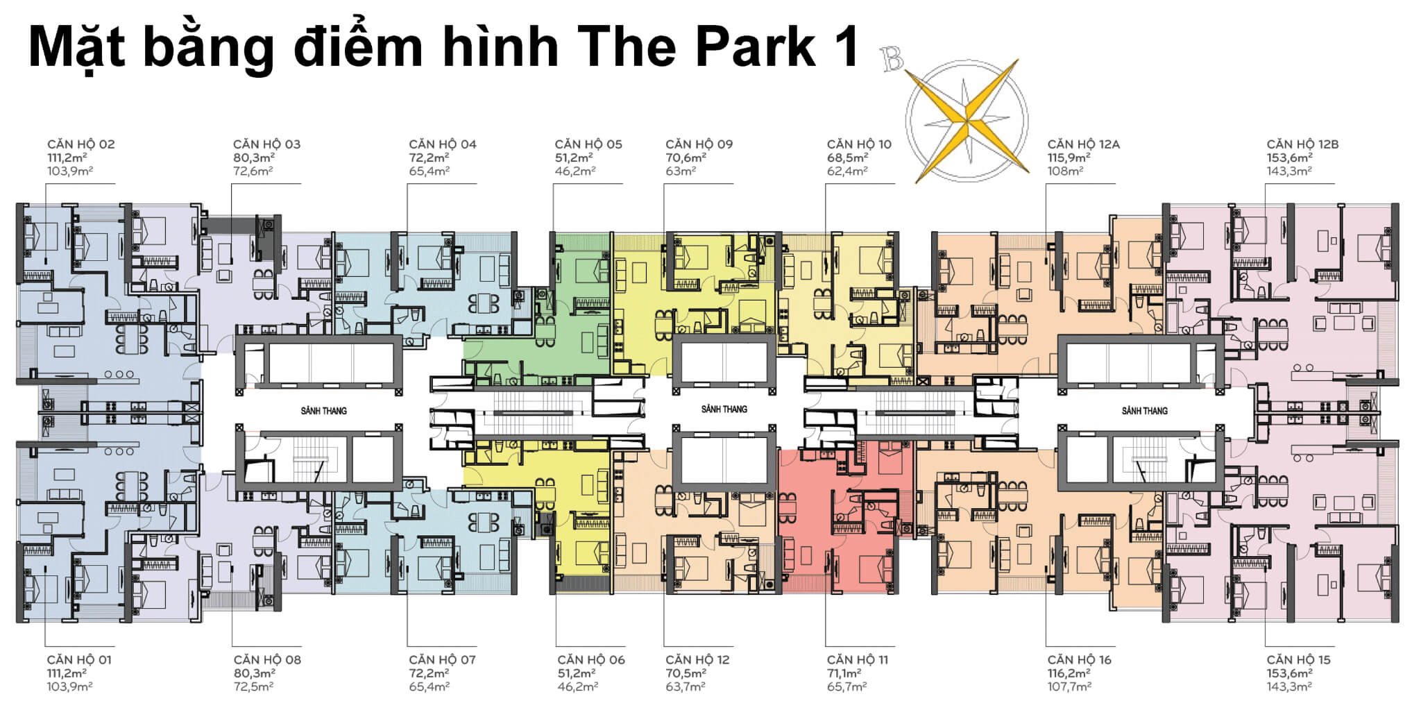 Layout Park 1 - Vinhomes Central Park